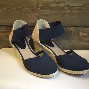 Ralph Lauren Navy Blue Espadrilles 71/2